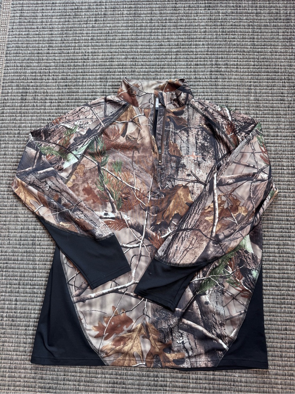 Habit Men's Camouflage Half-Zip Performance Jacket